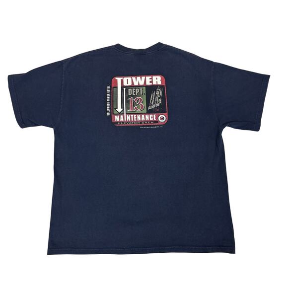 Vintage Disney The Twilight Zone Tower of Terror Elevator Crew Shirt XL - Picture 1 of 10